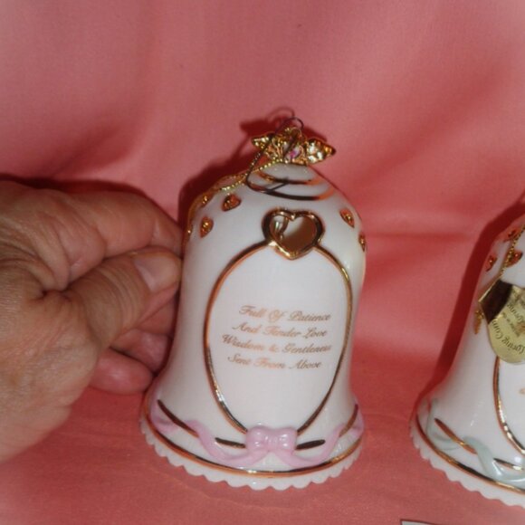 TENDER LOVING CARE SET OF PORCELAIN ORNAMENTS-BRADFORD 2002-NEW - Picture 4 of 6